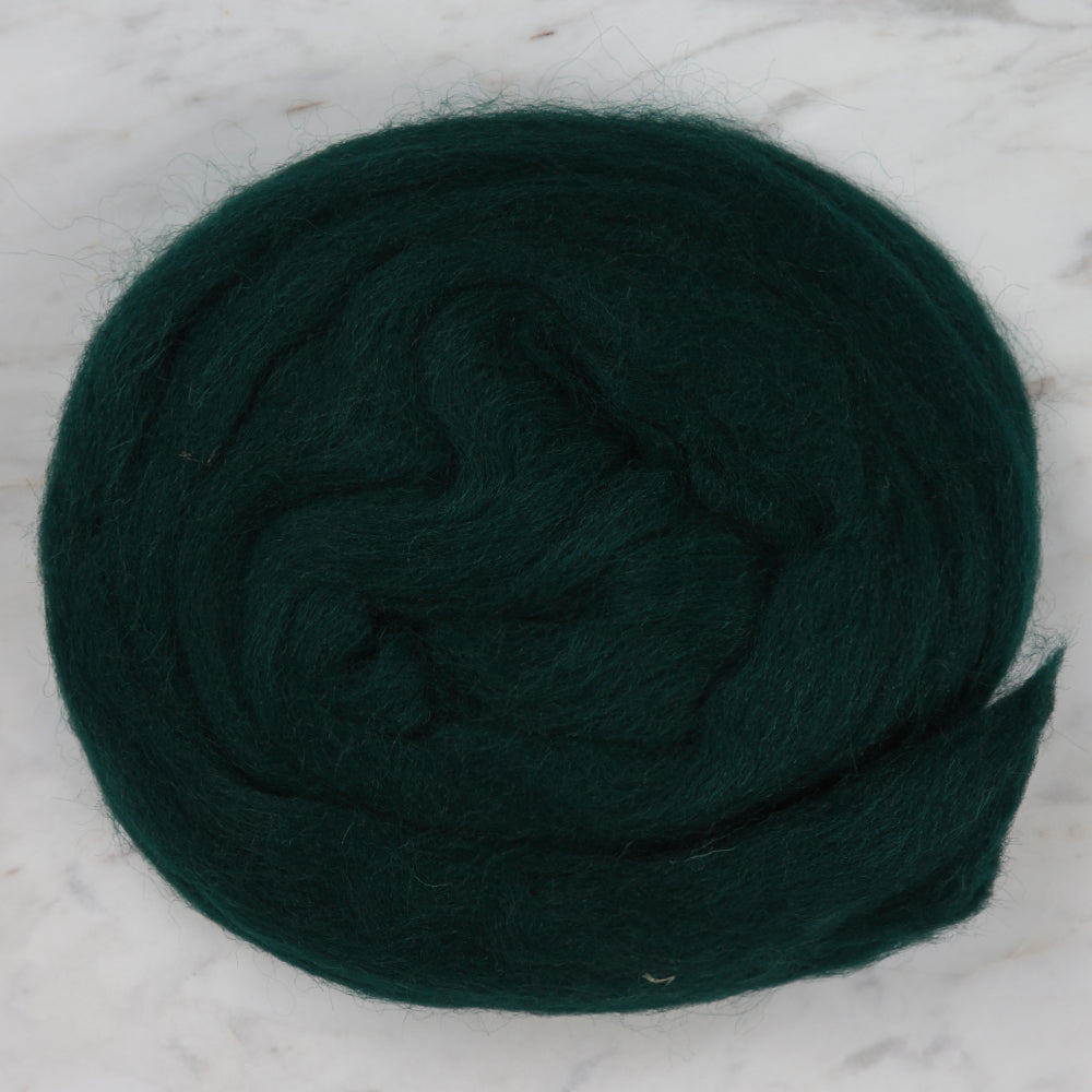 Kartopu Natural Wool Roving Felt,Green - K480