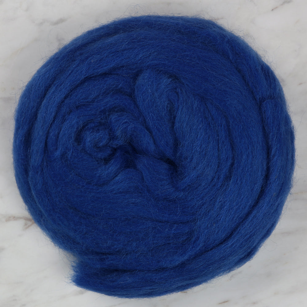 Kartopu Natural Wool Roving Felt, Blue - K627