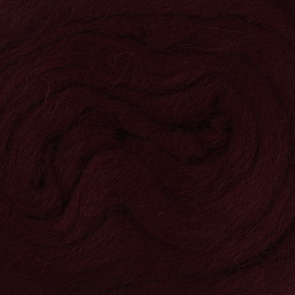 Kartopu Natural Wool Roving Felt,Maroon - K105