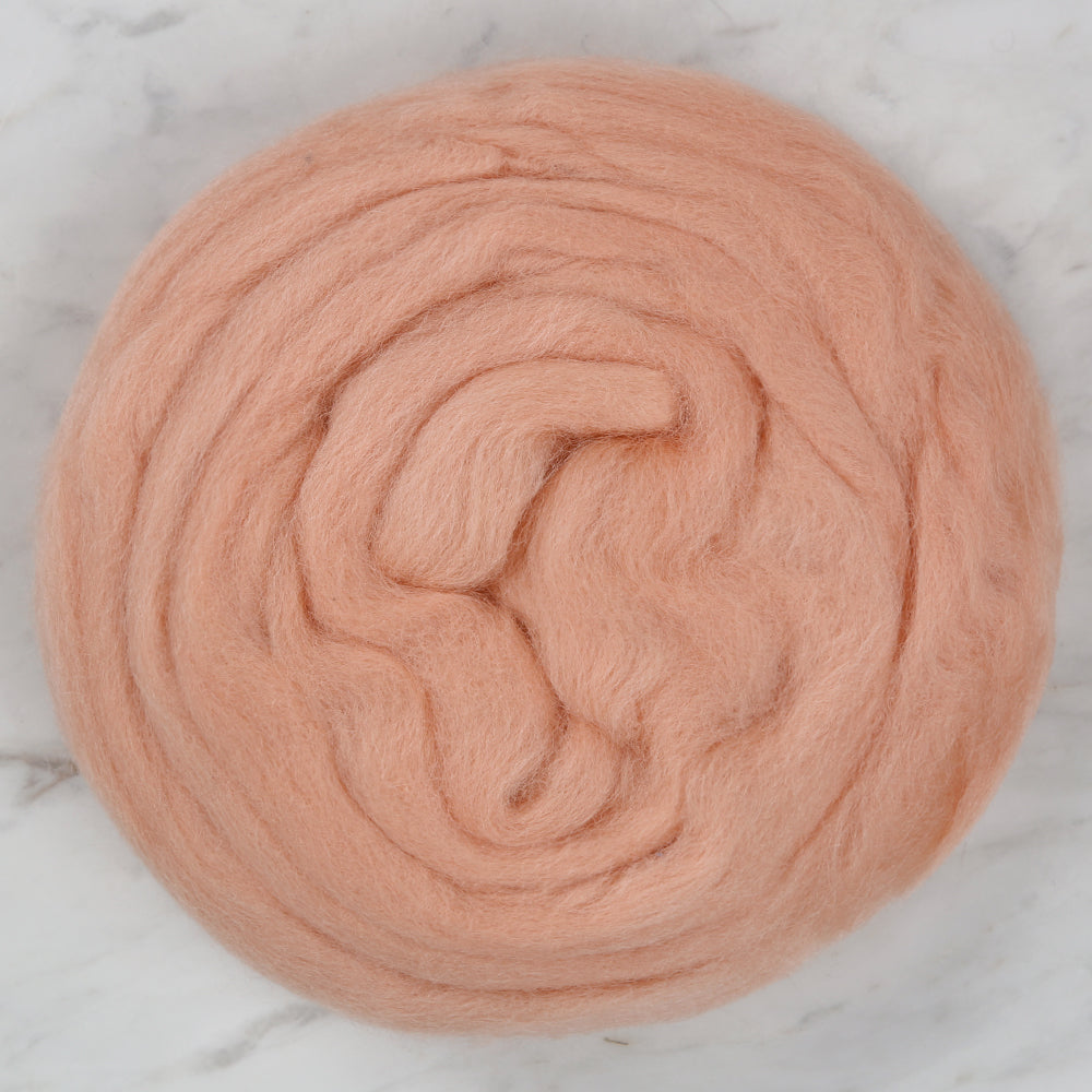 Kartopu Natural Wool Roving Felt,Orange - K235