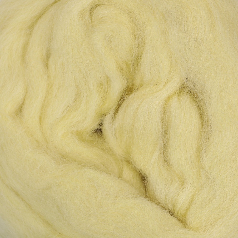 Kartopu Natural Wool Roving Felt,Yellow - K325