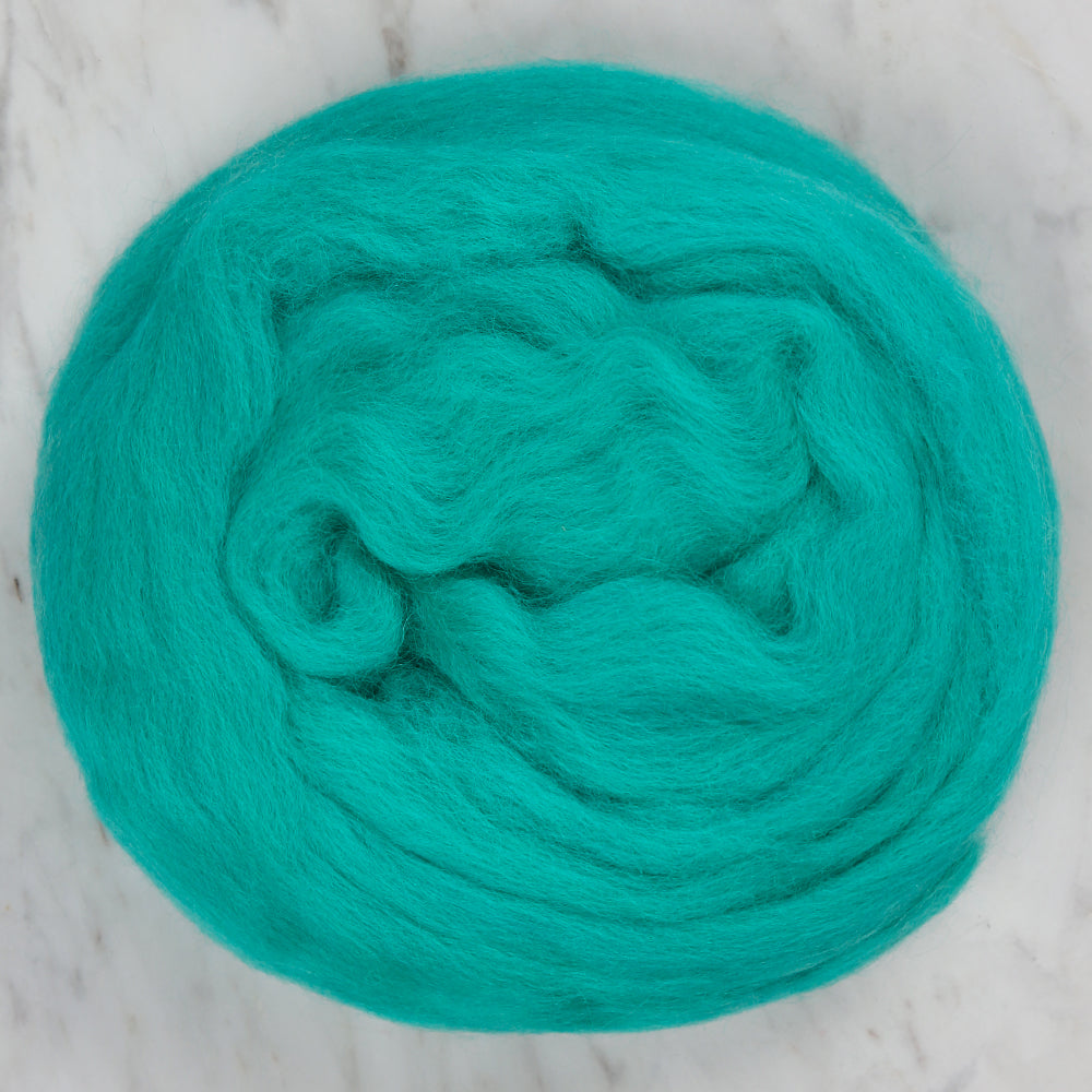 Kartopu Natural Wool Roving Felt,Green - K438