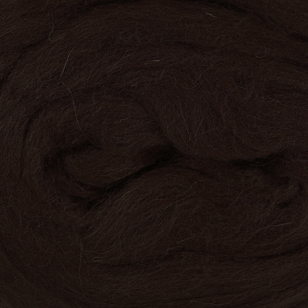 Kartopu Natural Wool Roving Felt,Brown - K894