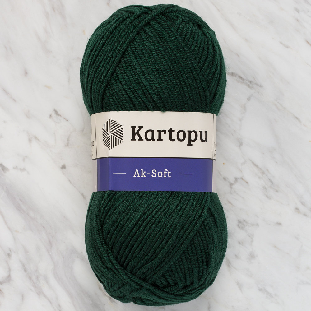 Kartopu Ak-Soft Yarn, Green - K1416
