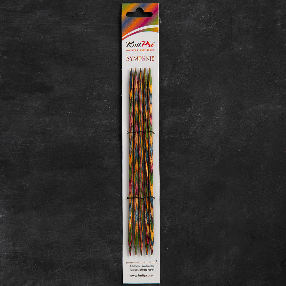 KnitPro Symfonie 4.5mm 20cm Double Pointed Needle Set of 5 - 20110