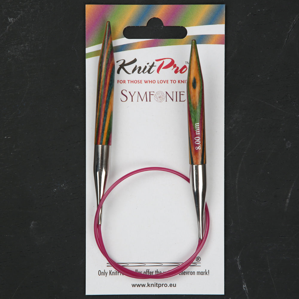 KnitPro Symfonie 8 Mm 40 Cm Wooden Circular Needles - 20315