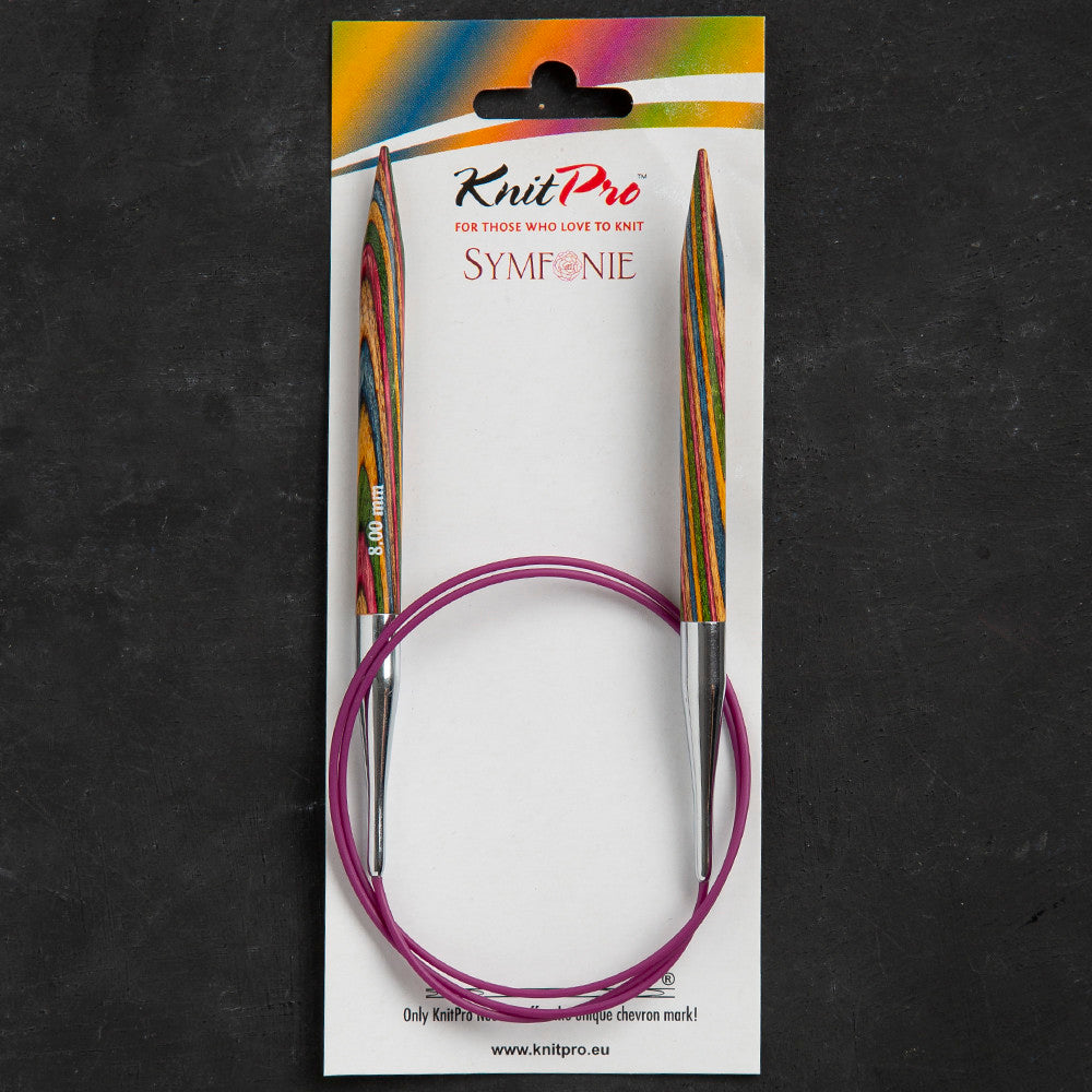 KnitPro Symfonie 8 Mm 80 Cm Wooden Circular Needles - 21344