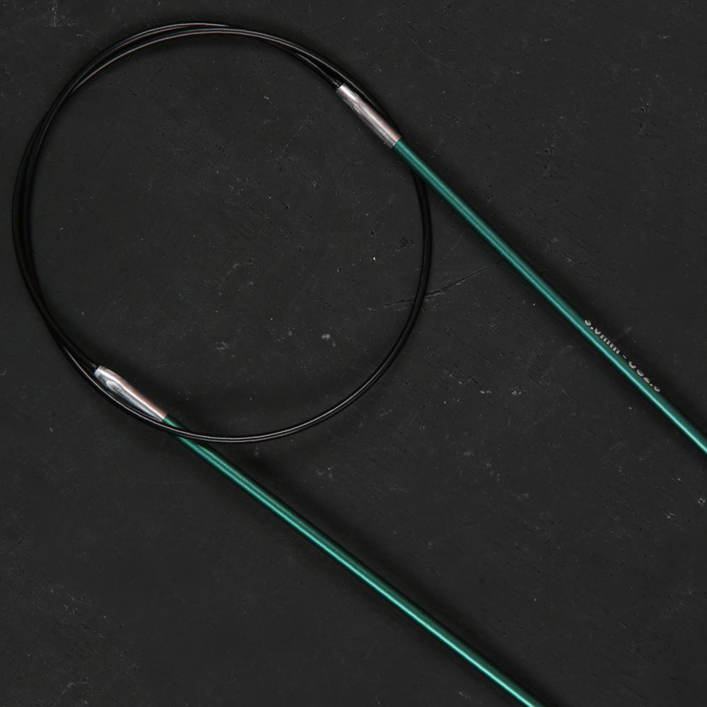 KnitPro Zing 3 Mm 60 Cm Metal Circular Needles, Jade - 47095