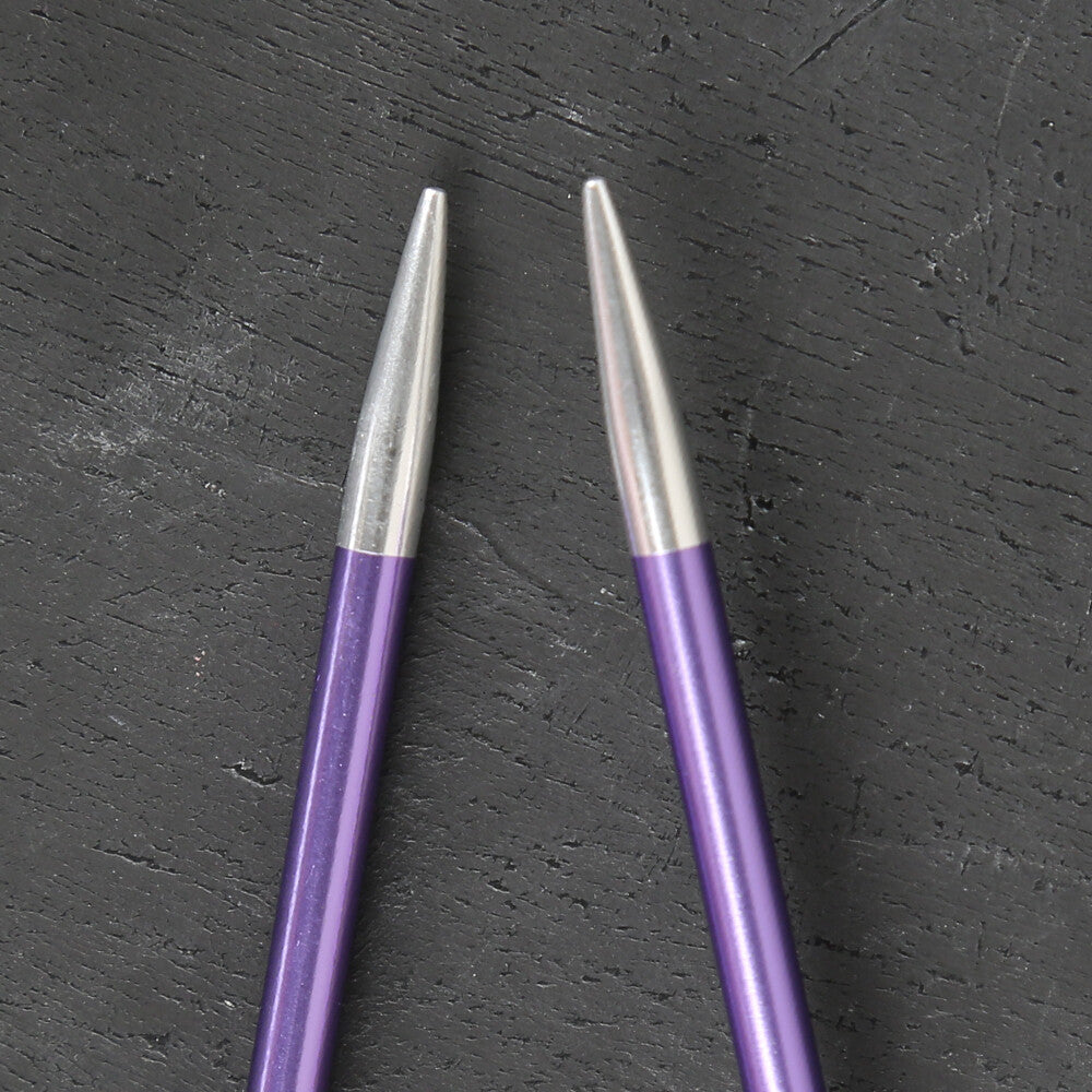 KnitPro Zing 3.75 mm 60 Cm Metal Circular Needles, Purple- 47098