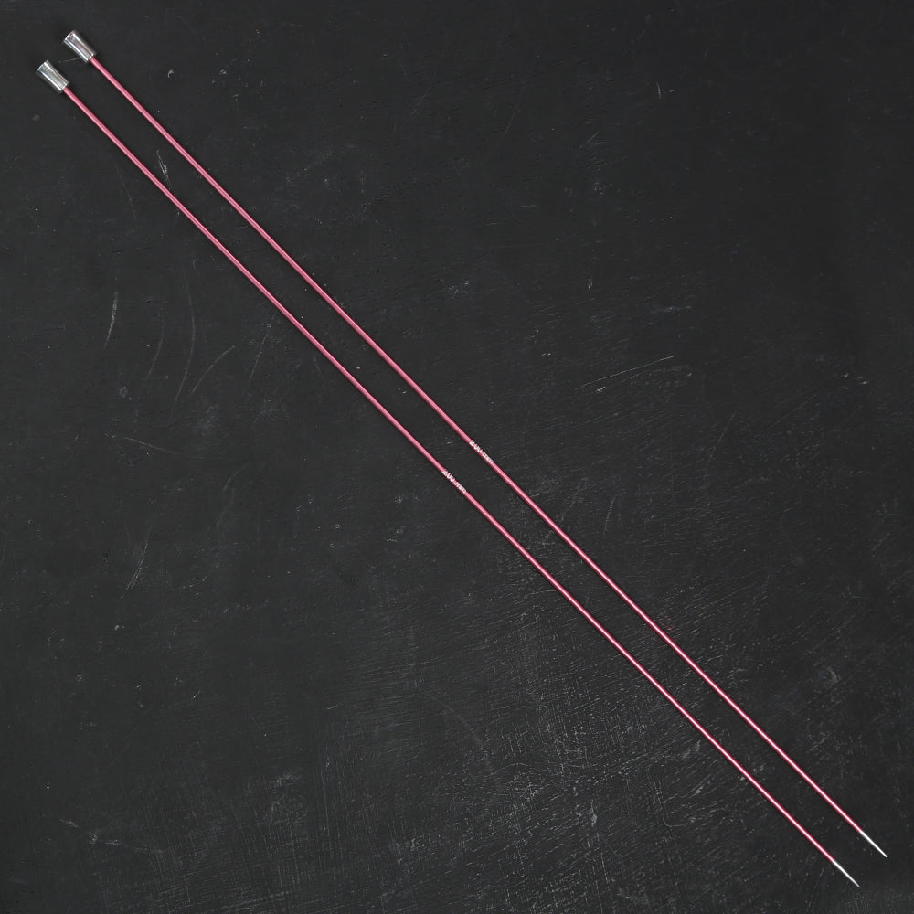 KnitPro Zing 2 mm 35 cm Metal Knitting Needles, Coral - 47291