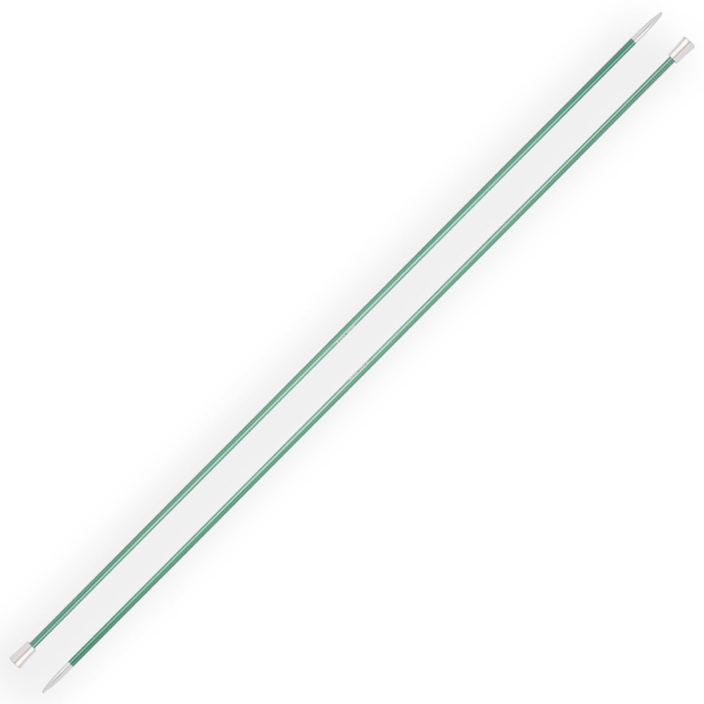 KnitPro Zing 3 mm 35 cm Metal Knitting Needles, Jade - 47295