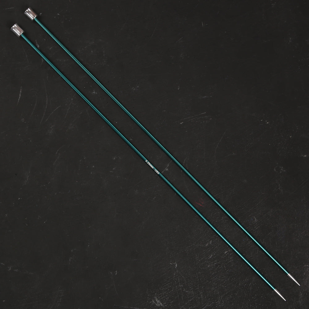 KnitPro Zing 3.25 Mm 35 Cm Metal Knitting Needle, Green - 47296