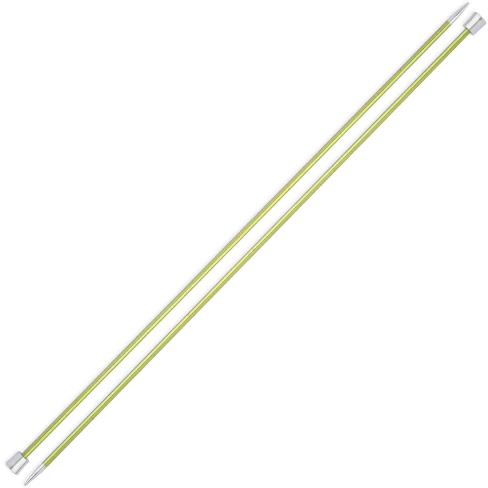 KnitPro Zing 3.5 mm 35 cm Metal Knitting Needles, Chrysolite - 47297