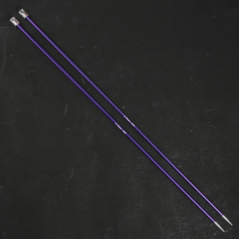 KnitPro Zing 3.75 Mm 35 Cm Metal Knitting Needle, Purple - 47298