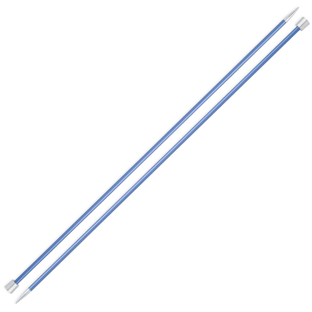 KnitPro Zing 4 mm 35 cm Metal Knitting Needles, Sapphire - 47299