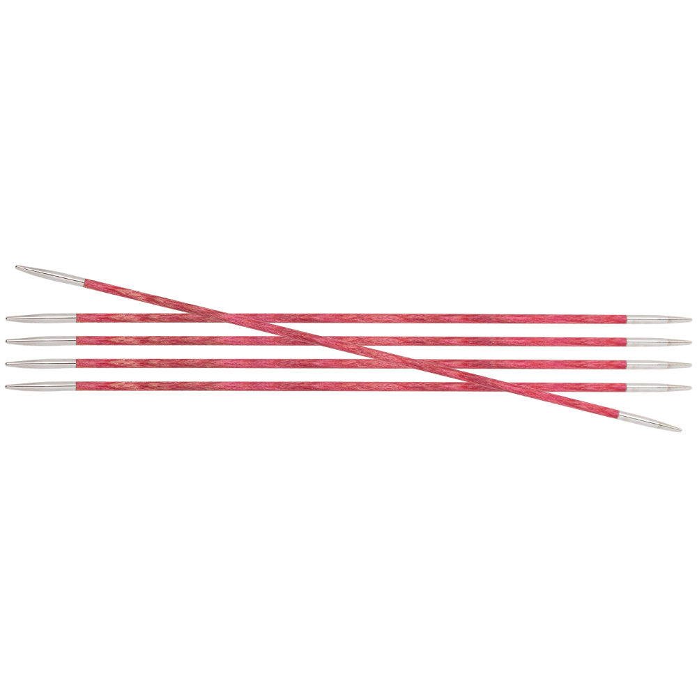 KnitPro Royale 2.75 mm 20 cm Wooden Double Pointed Needles, Candy Pink - 29032