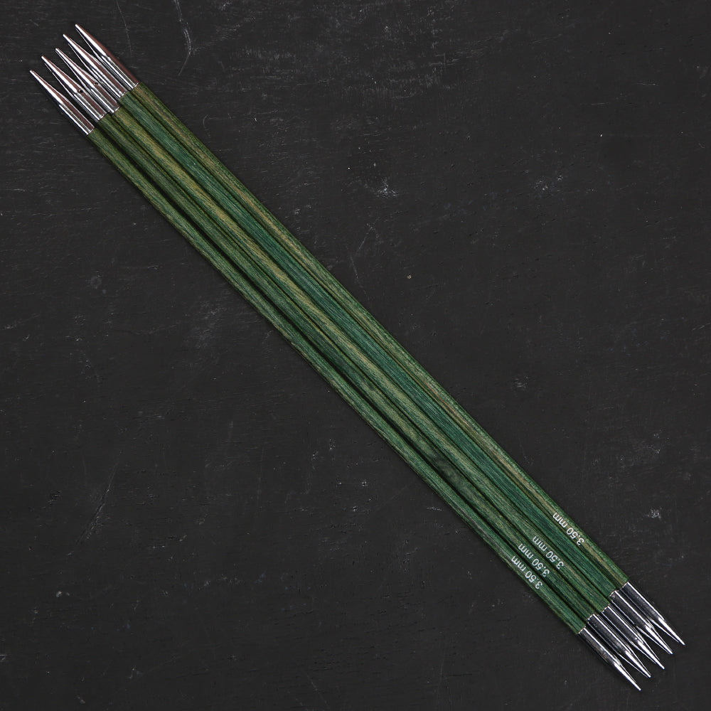 KnitPro Royale 3.5 mm 20 cm Wooden Double Pointed Needles, Aquamarine - 29035