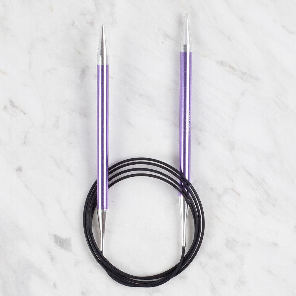 KnitPro Zing 7mm 120 cm Circular Knitting Needle, Amethyst - 47195