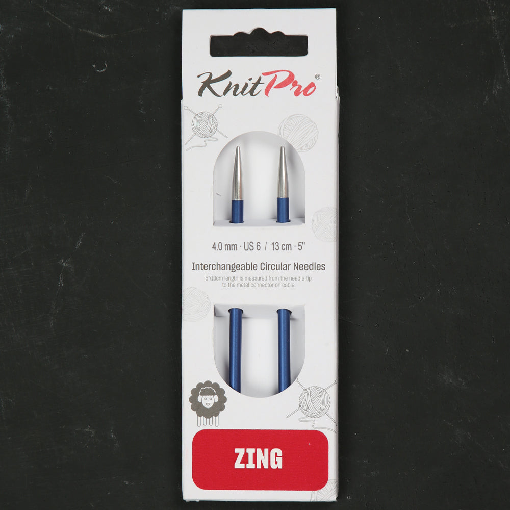 Knitpro Zing 4 mm İnterchangeable Needle Blue - 47503