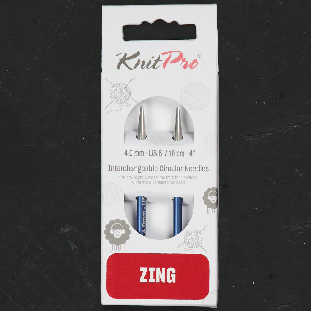 Knitpro Zing 4 mm İnterchangeable Needle Blue- 47523