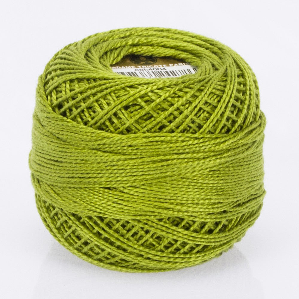 Madame Tricote Paris Koton Perle No:8 Embroidery Thread, Yellow Green - 4004