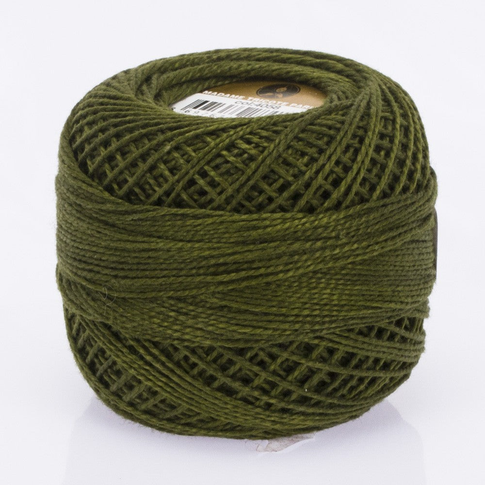 Madame Tricote Paris Koton Perle No:8 Embroidery Thread, Dark Green - 4058