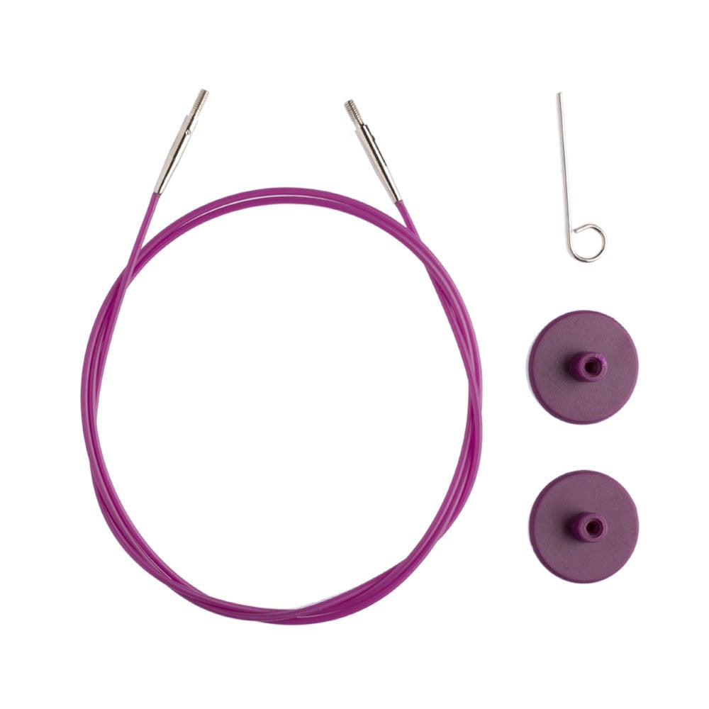 KnitPro 100 cm 1 pieces of knitting Cable, Purple- 10503