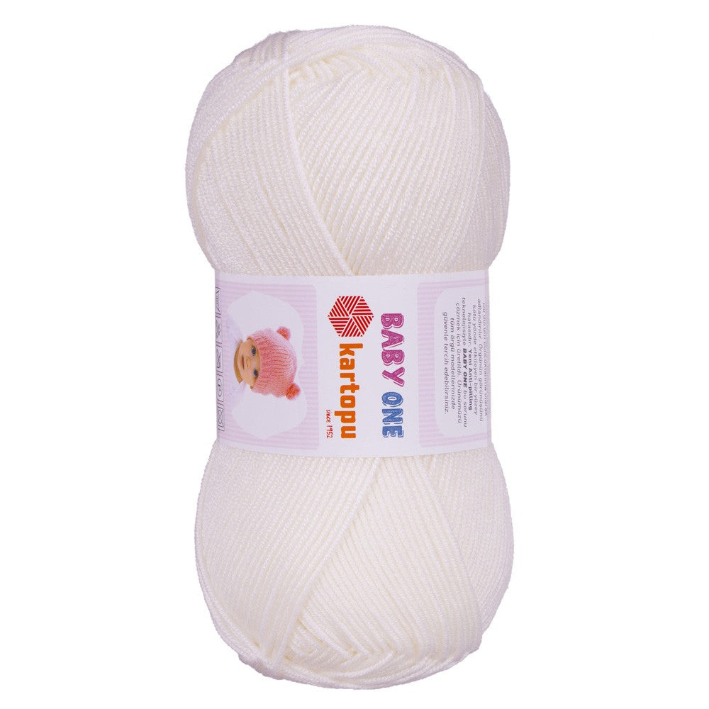 Kartopu Baby One Knitting Yarn, Off-White - K019