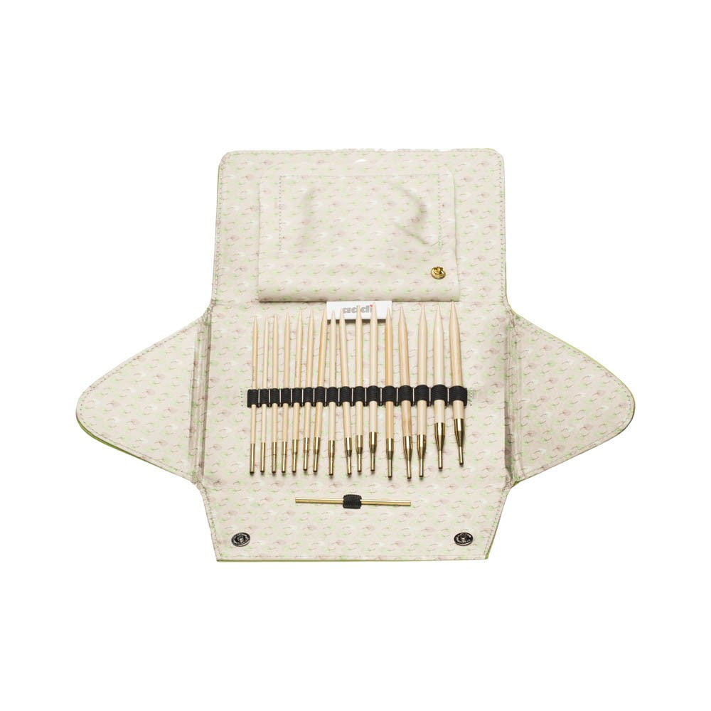 Addi Click Bamboo Interchangable Circular Knitting Needles Set - 550-2