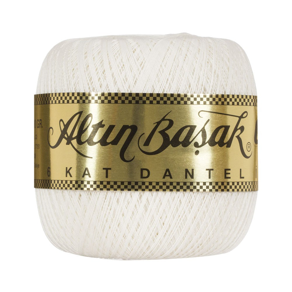 Altinbasak Gold No: 50 6 ply Lace Thead Ball, Cream - Cream