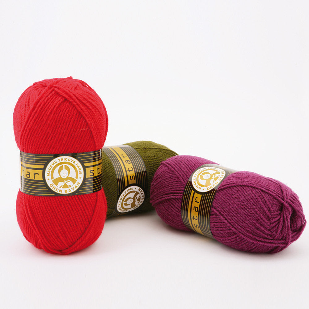 Madame Tricote Paris Star Knitting Yarn, Light Brown - 79-1754