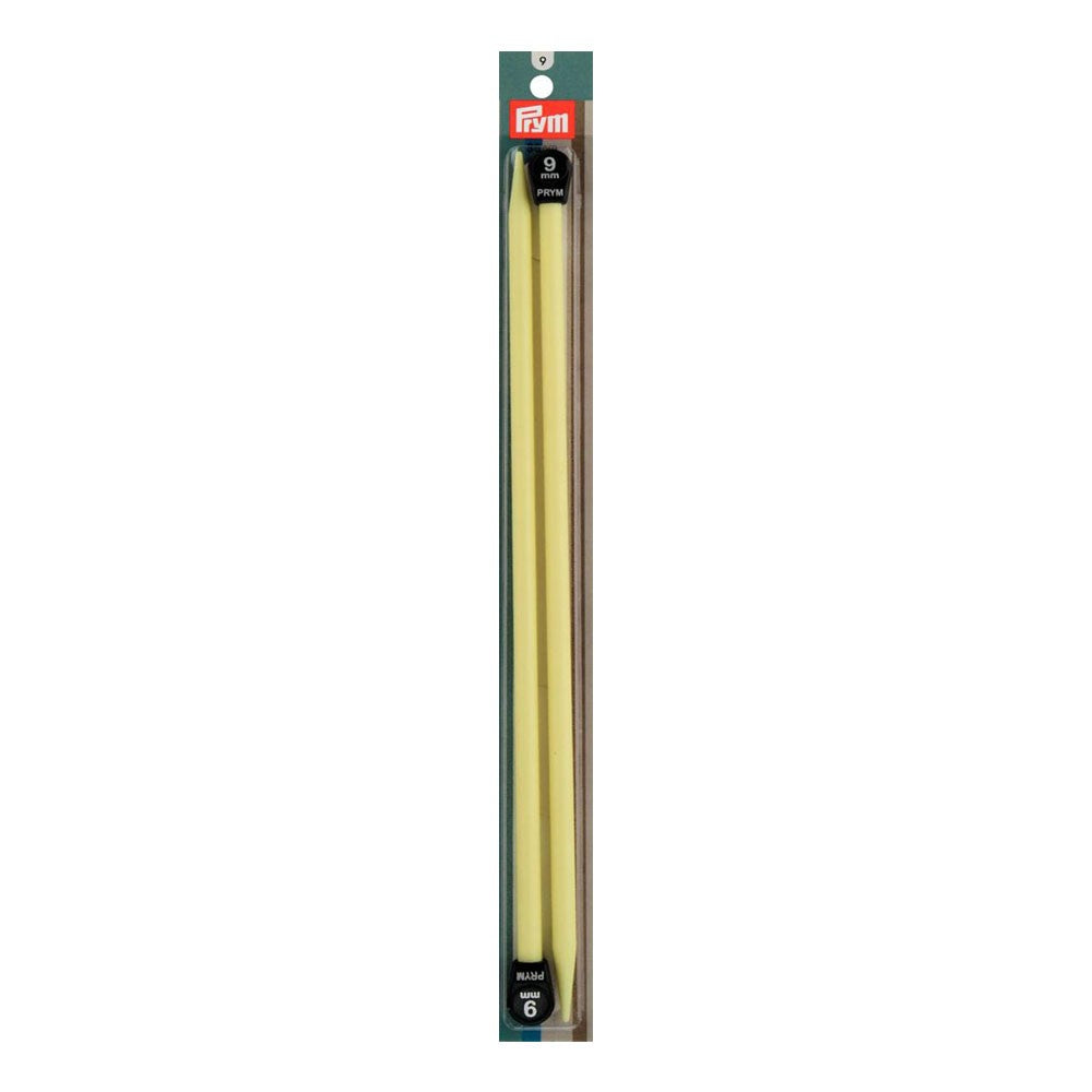PRYM 9 mm 35 cm Colored Single Pointed Knitting Pins - 218261