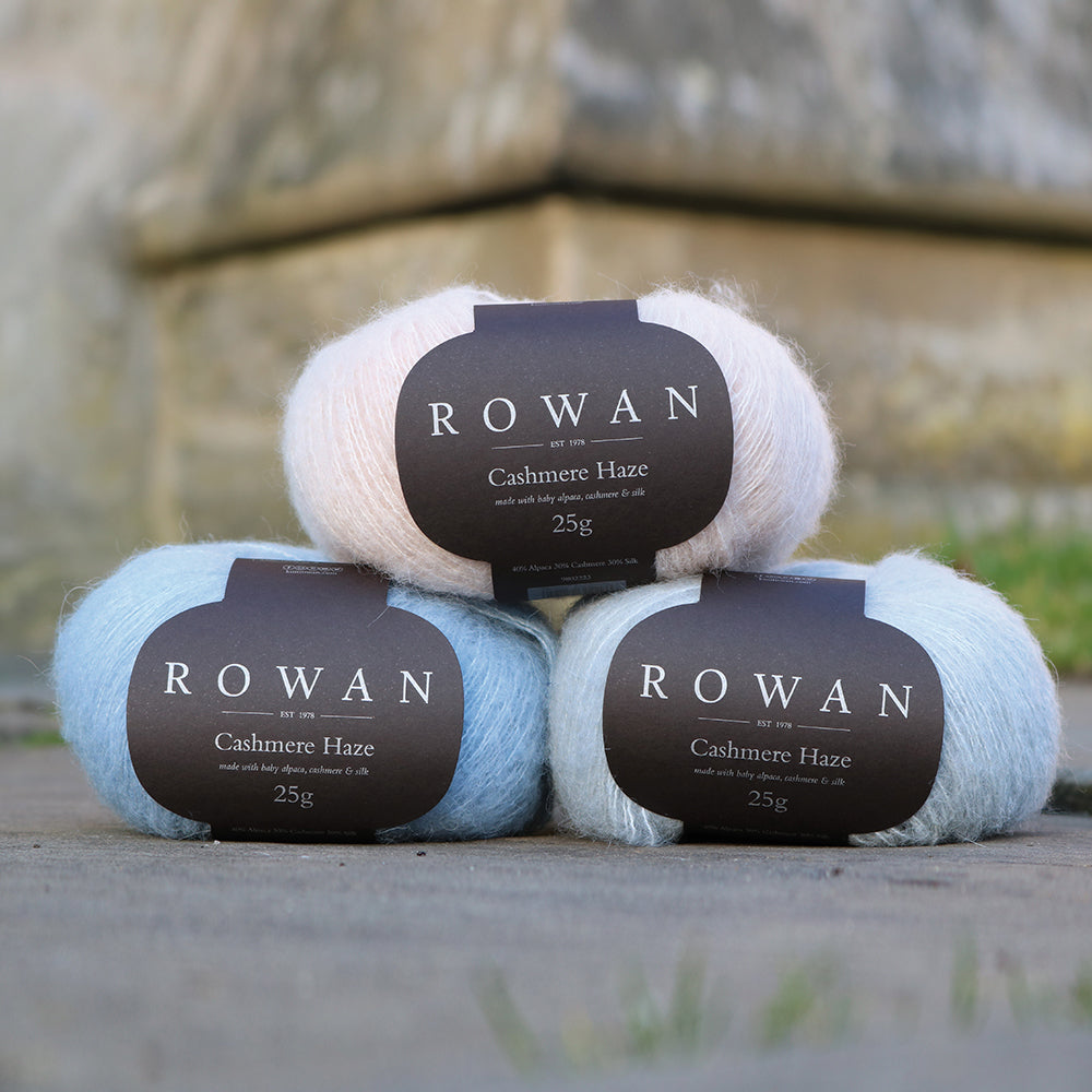 Rowan Cashmere Haze 25gr Hand Knitting Yarn, Grey - 706