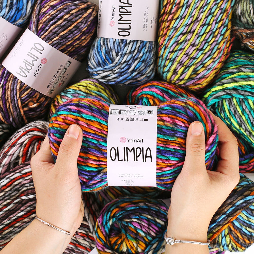 Yarnart Olimpia Knitting Yarn - Variegated- 1405