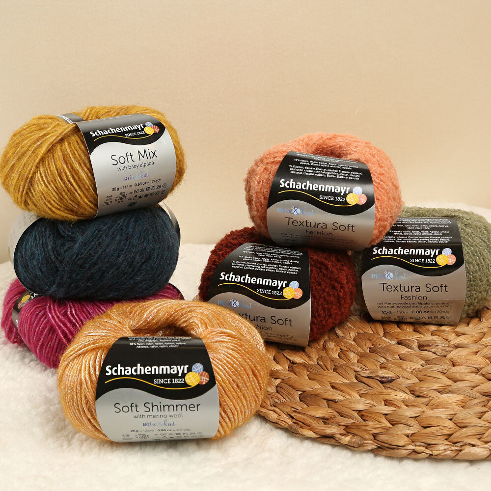 Schachenmayr Fashion Soft Mix Yarn, Grey Degrade - 00150