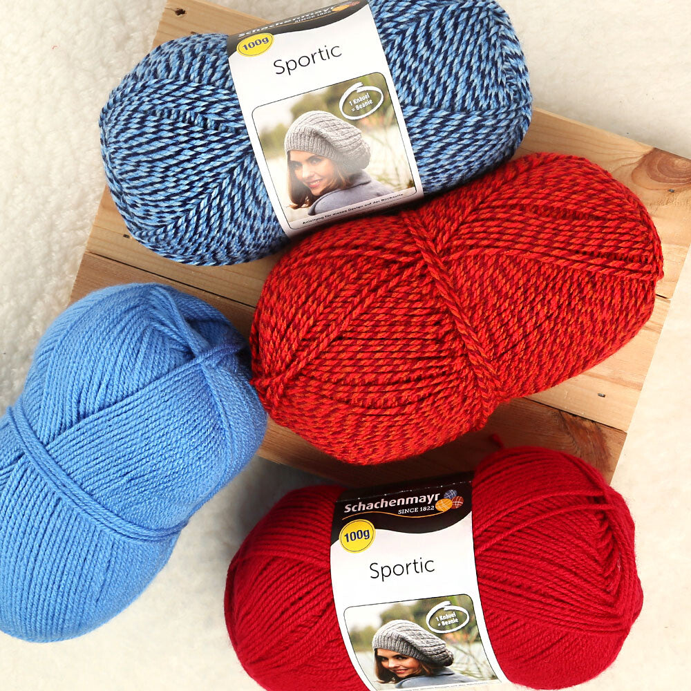 Schachenmayr Sportic Knitting Yarn, Blue - 08259