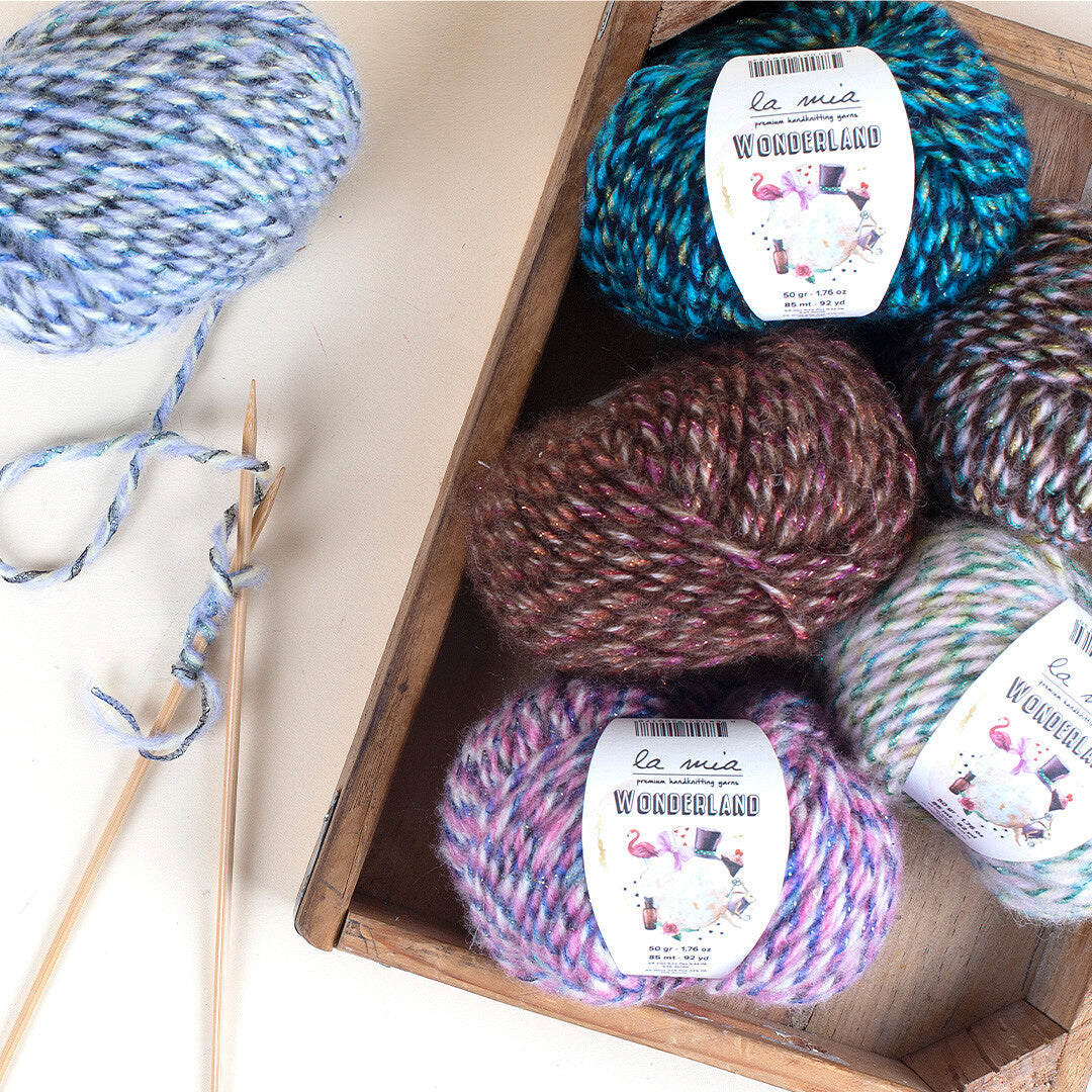 La Mia Wonderland Knitting Yarn, Variegated - LW10