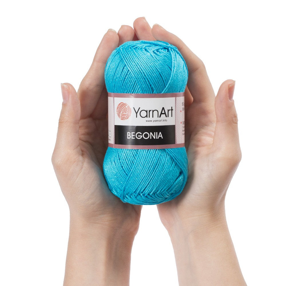 YarnArt Begonia 50gr Knitting Yarn, Blue - 4915