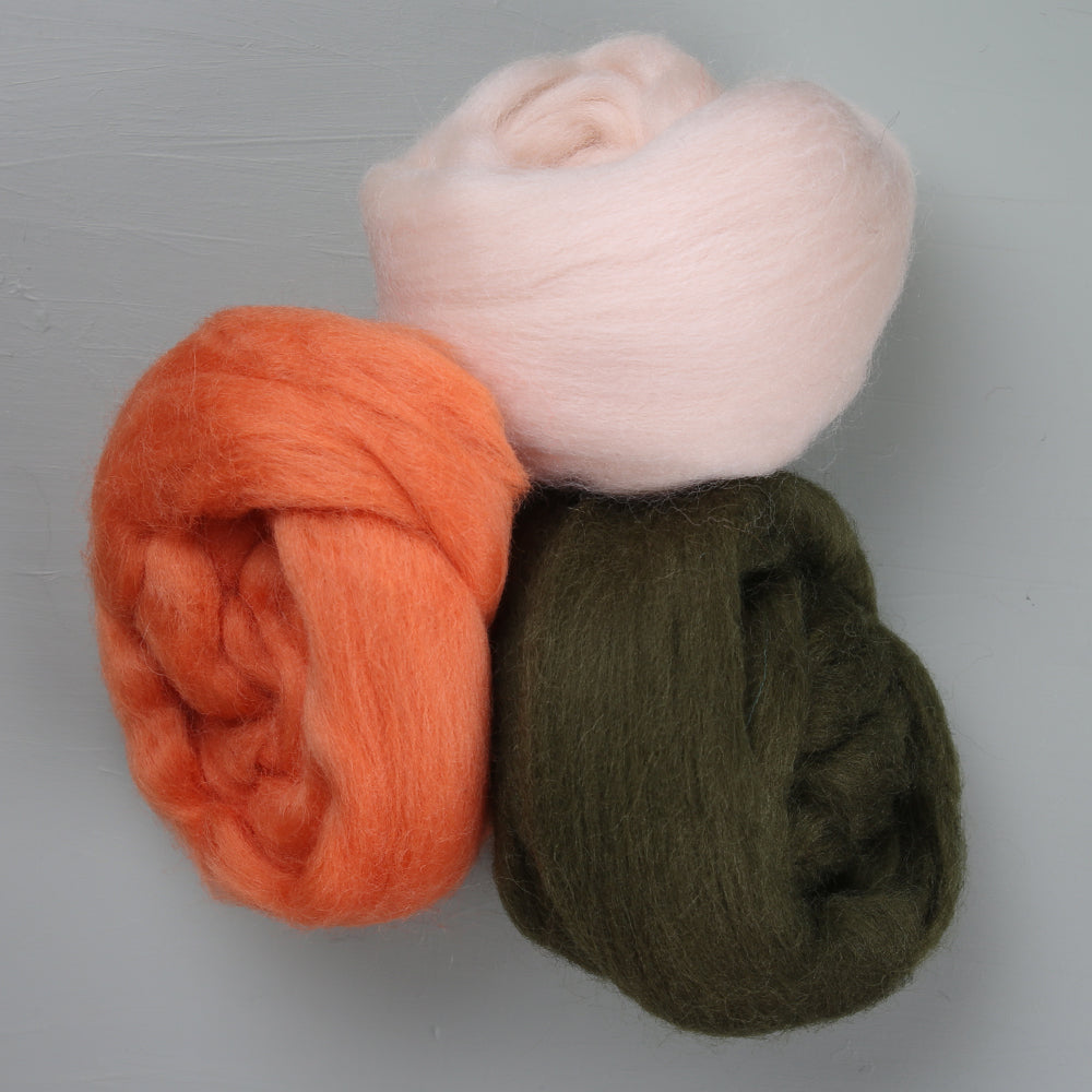 Kartopu Natural Wool Roving Felt,Black - K940